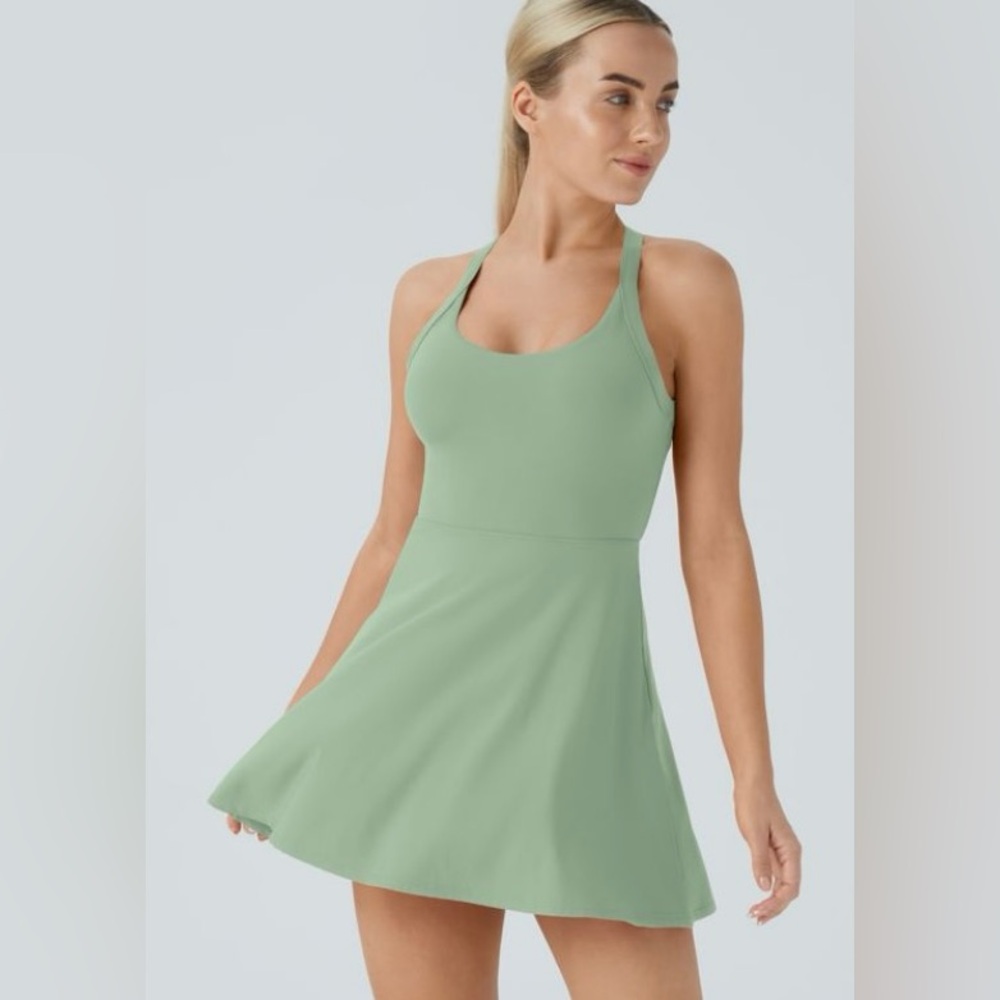 HALARA Backless Twisted Active Mini Dress